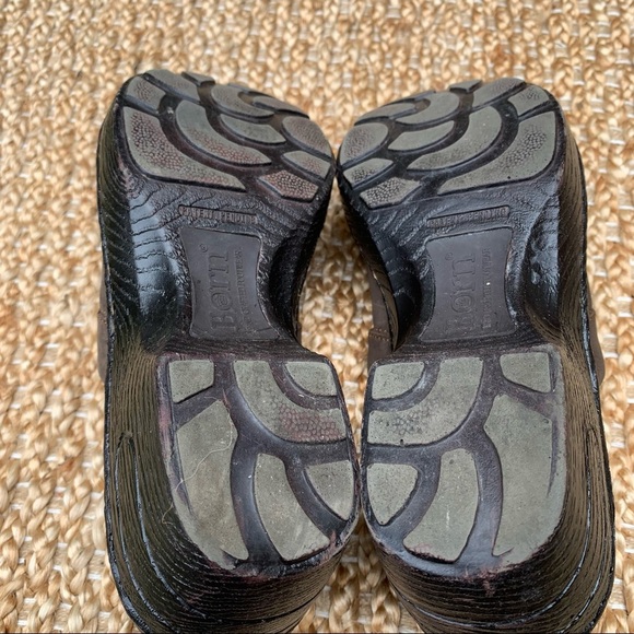 Born Leather Brown Toby II Clogs Size 6.5 - Picture 6 of 7